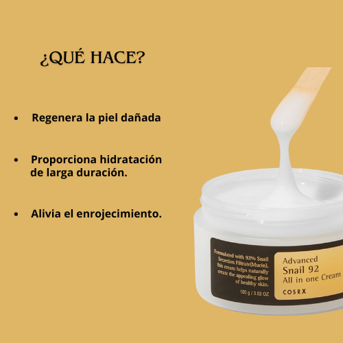 Crema en GEL de baba de caracol Cosrx ®